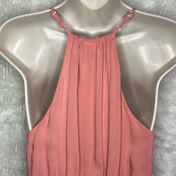 Coral pink halter maxi sundress, size Small by Daytrip - Picture 6 of 11